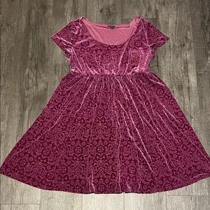 Torrid Purple Patterned Womens Dress